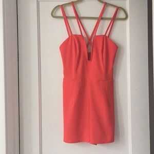 Coral colored romper